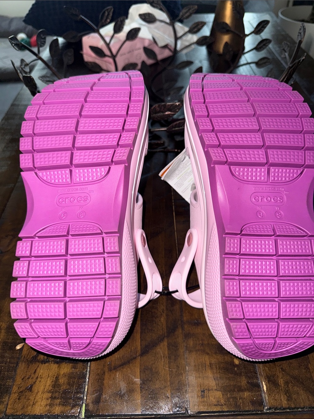 NEW CROCS MEGA CRUSH SANDAL 207989-6WQ BURBLE PINK - Picture 7 of 8